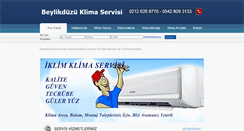 Desktop Screenshot of beylikduzuklimaservis.com